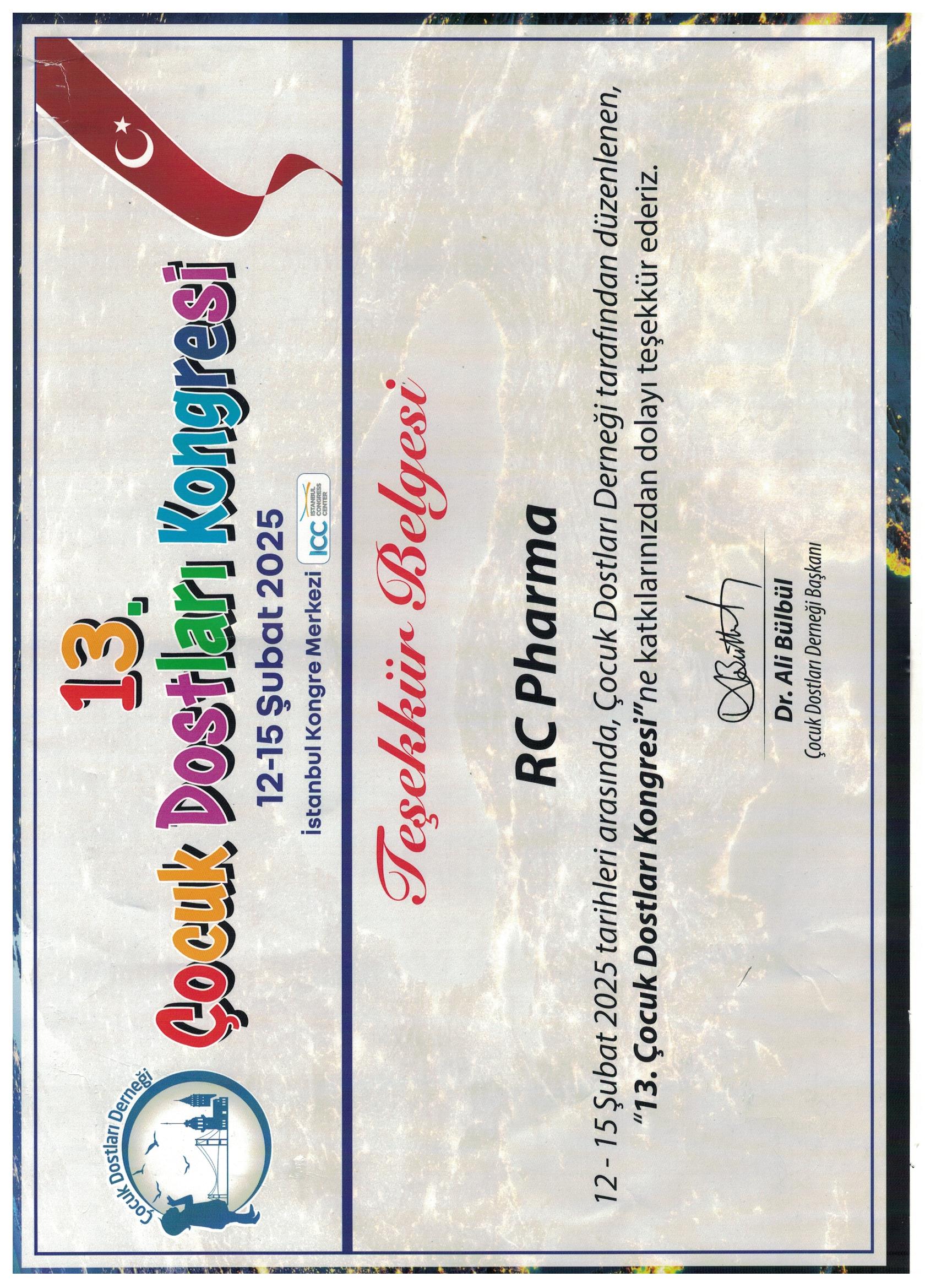 13. Çocuk Dostları Kongresi 12-15 Şubat 2025